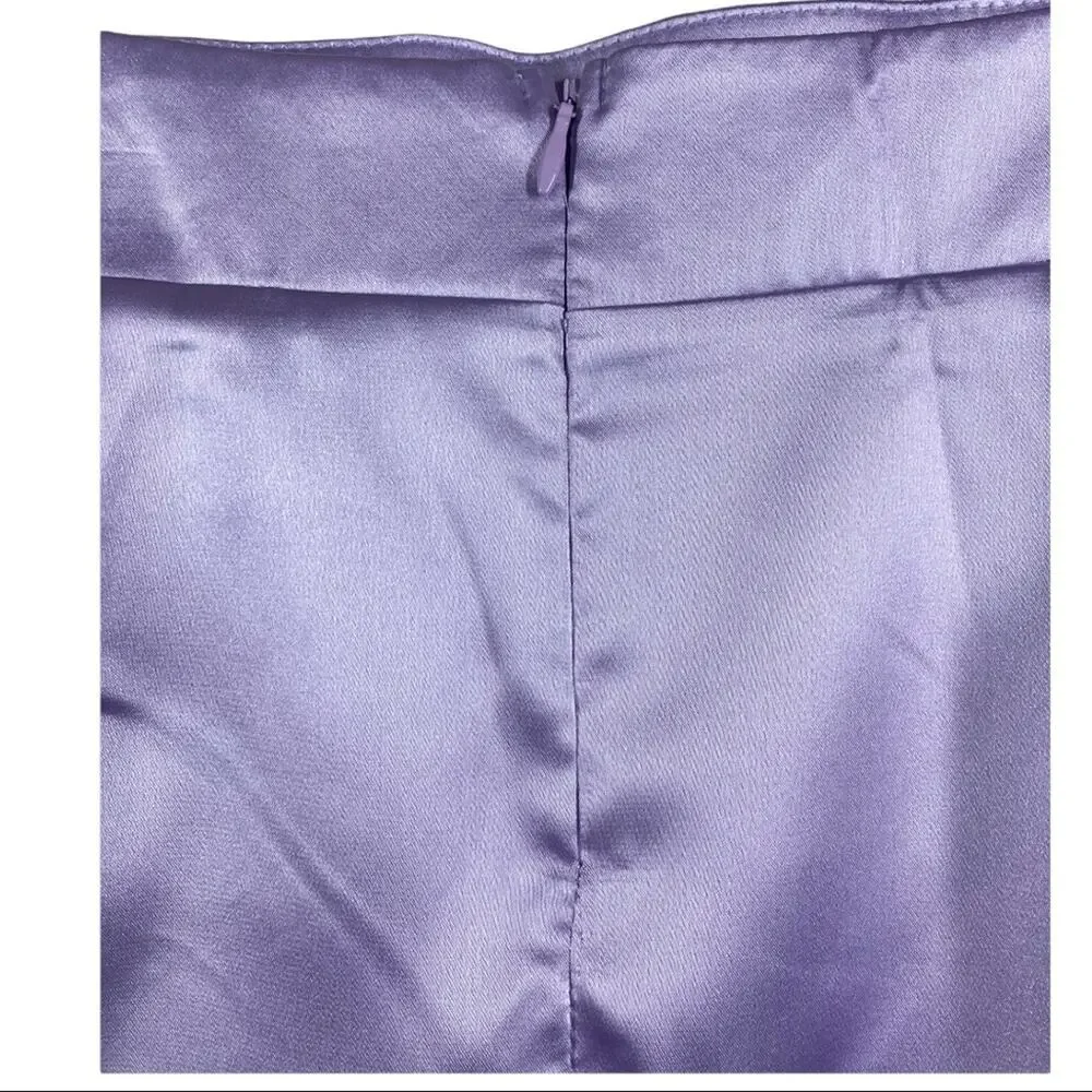 Fashion Nova Lilac Wait For It Slip Skirt - Small